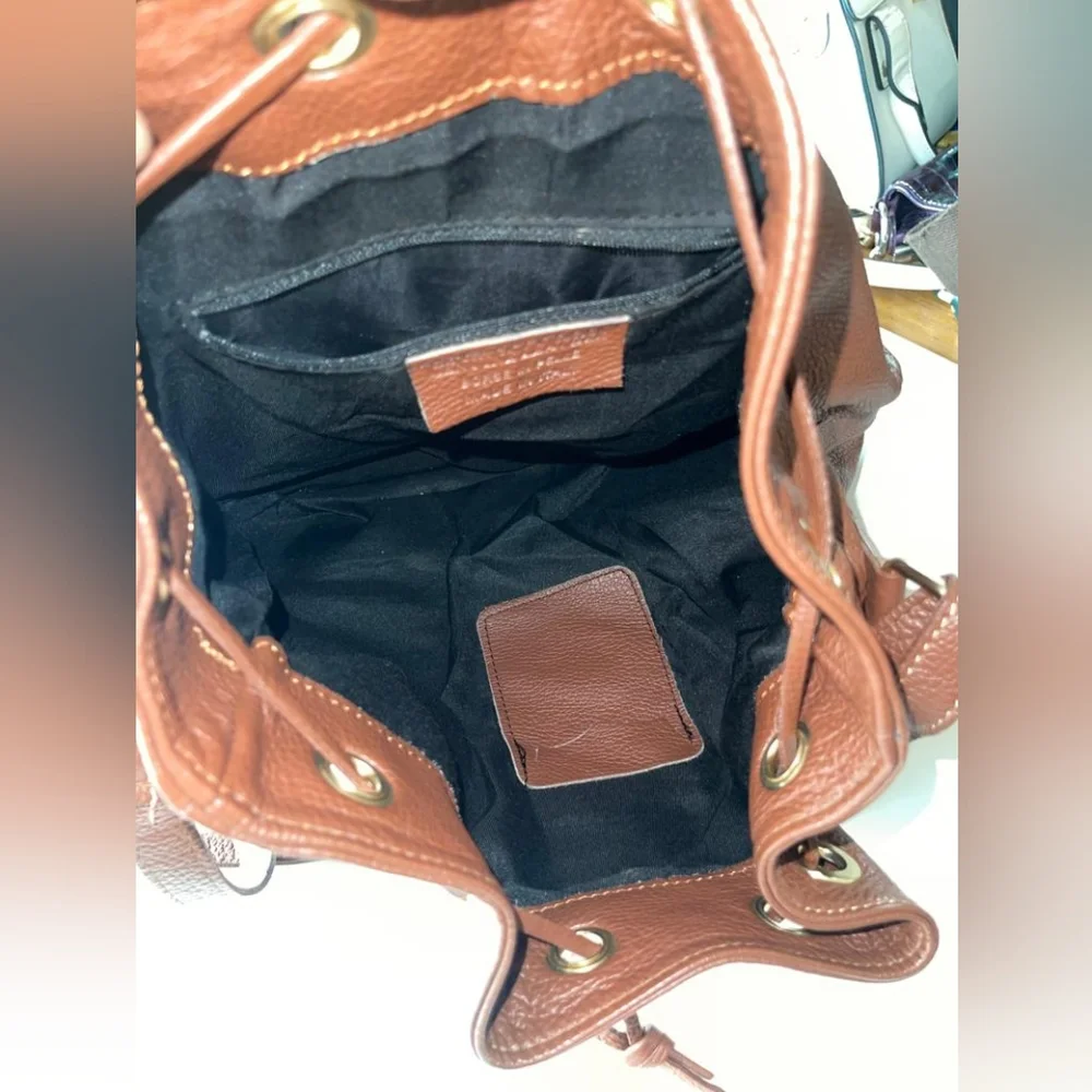 Borse in Pelle - Genuine Italy leather - authentic imported bucket bag - Picture 10 of 13